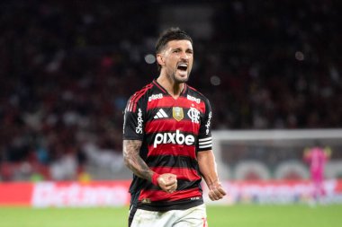 Rio de Janeiro, Rio de Janeiro, Brezilya - 09 Ağustos 2025. Maracana Stadyumunda Flamengo x Mirassol.                       