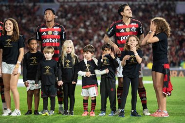 Rio de Janeiro, Rio de Janeiro, Brezilya - 09 Ağustos 2025. Maracana Stadyumunda Flamengo x Mirassol.                       