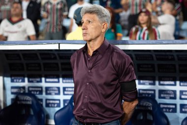 Rio de Janeiro, Rio de Janeiro, Brezilya - Ağustos 06, 2025. Maracana Stadyumu 'nda Fluminense x Internacional.                    