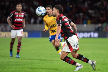 Rio de Janeiro, Rio de Janeiro, Brezilya - 09 Ağustos 2025. Maracana Stadyumunda Flamengo x Mirassol.                       