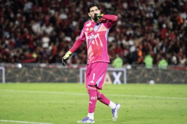 Rio de Janeiro, Rio de Janeiro, Brezilya - 09 Ağustos 2025. Maracana Stadyumunda Flamengo x Mirassol.                       