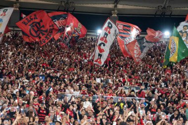 Rio de Janeiro, Rio de Janeiro, Brezilya - 09 Ağustos 2025. Maracana Stadyumunda Flamengo x Mirassol.                       