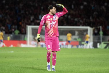 Rio de Janeiro, Rio de Janeiro, Brezilya - 09 Ağustos 2025. Maracana Stadyumunda Flamengo x Mirassol.                       