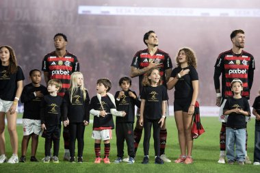 Rio de Janeiro, Rio de Janeiro, Brezilya - 09 Ağustos 2025. Maracana Stadyumunda Flamengo x Mirassol.                       