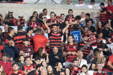 Rio de Janeiro (RJ), 13 / 08 / 2025 - FLAMENGO X INTERNACIONAL RS - Flamengo, Maracana 'daki Copa Libertadores için Uluslararası SC maçına karşı.                             