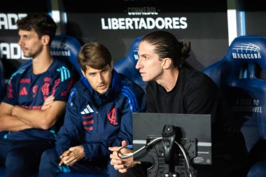 Rio de Janeiro (RJ), 13 / 08 / 2025 - FLAMENGO X INTERNACIONAL RS - Flamengo, Maracana 'daki Copa Libertadores için Uluslararası SC maçına karşı.                             