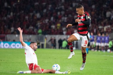 Rio de Janeiro (RJ), 13 / 08 / 2025 - FLAMENGO X INTERNACIONAL RS - Flamengo, Maracana 'daki Copa Libertadores için Uluslararası SC maçına karşı.                             