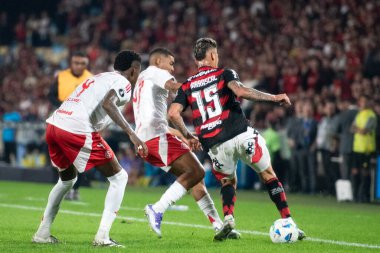Rio de Janeiro (RJ), 13 / 08 / 2025 - FLAMENGO X INTERNACIONAL RS - Flamengo, Maracana 'daki Copa Libertadores için Uluslararası SC maçına karşı.                             