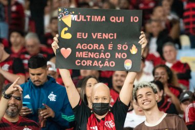 Rio de Janeiro (RJ), 13 / 08 / 2025 - FLAMENGO X INTERNACIONAL RS - Flamengo, Maracana 'daki Copa Libertadores için Uluslararası SC maçına karşı.                             