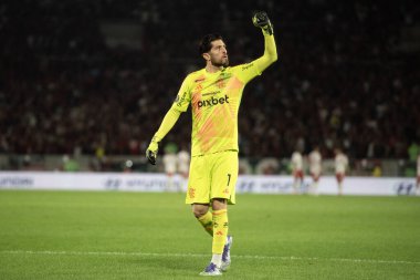 Rio de Janeiro (RJ), 13 / 08 / 2025 - FLAMENGO X INTERNACIONAL RS - Flamengo, Maracana 'daki Copa Libertadores için Uluslararası SC maçına karşı.                             