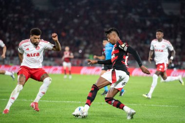 Rio de Janeiro (RJ), 13 / 08 / 2025 - FLAMENGO X INTERNACIONAL RS - Flamengo, Maracana 'daki Copa Libertadores için Uluslararası SC maçına karşı.                             