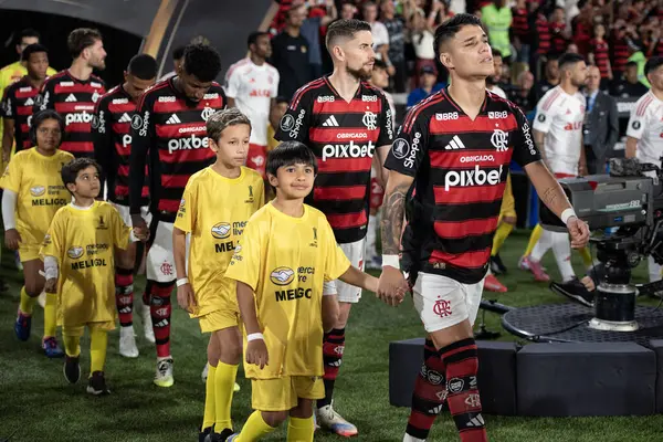 Rio de Janeiro (RJ), 13 / 08 / 2025 - FLAMENGO X INTERNACIONAL RS - Flamengo, Maracana 'daki Copa Libertadores için Uluslararası SC maçına karşı.                             