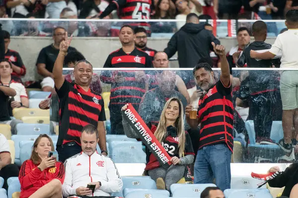 Rio de Janeiro (RJ), 13 / 08 / 2025 - FLAMENGO X INTERNACIONAL RS - Flamengo, Maracana 'daki Copa Libertadores için Uluslararası SC maçına karşı.                             