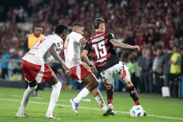 Rio de Janeiro (RJ), 13 / 08 / 2025 - FLAMENGO X INTERNACIONAL RS - Flamengo, Maracana 'daki Copa Libertadores için Uluslararası SC maçına karşı.                             