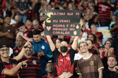 Rio de Janeiro (RJ), 13 / 08 / 2025 - FLAMENGO X INTERNACIONAL RS - Flamengo, Maracana 'daki Copa Libertadores için Uluslararası SC maçına karşı.                             