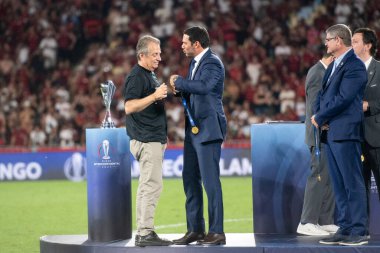 Rio de Janeiro, Rio de Janeiro, Brezilya - 23 Ağustos 2025. Flamengo x Barcelona, Maracana Stadyumu 'ndaki Kıtalararası 20..                             