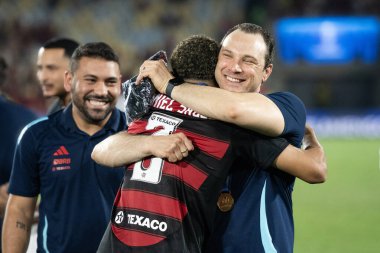 Rio de Janeiro, Rio de Janeiro, Brezilya - 23 Ağustos 2025. Flamengo x Barcelona, Maracana Stadyumu 'ndaki Kıtalararası 20..                             