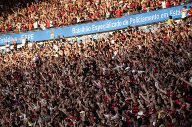 Rio de Janeiro, Rio de Janeiro, Brezilya - 23 Ağustos 2025. Flamengo x Barcelona, Maracana Stadyumu 'ndaki Kıtalararası 20..                             