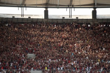 Rio de Janeiro, Rio de Janeiro, Brezilya - 23 Ağustos 2025. Flamengo x Barcelona, Maracana Stadyumu 'ndaki Kıtalararası 20..                             