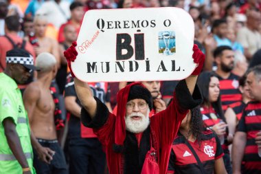 Rio de Janeiro, Rio de Janeiro, Brezilya - 23 Ağustos 2025. Flamengo x Barcelona, Maracana Stadyumu 'ndaki Kıtalararası 20..                             