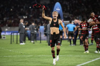Rio de Janeiro, Rio de Janeiro, Brezilya - 23 Ağustos 2025. Flamengo x Barcelona, Maracana Stadyumu 'ndaki Kıtalararası 20..                             