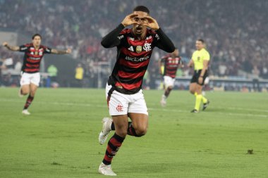 Rio de Janeiro, Rio de Janeiro, Brezilya - 25 Ağustos 2025. Maracana Stadyumunda Flamengo x Vitoria.                        