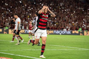 Rio de Janeiro, Rio de Janeiro, Brezilya - 25 Ağustos 2025. Maracana Stadyumunda Flamengo x Vitoria.                        