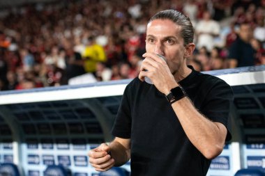 Rio de Janeiro, Rio de Janeiro, Brezilya - 25 Ağustos 2025. Maracana Stadyumunda Flamengo x Vitoria.                        