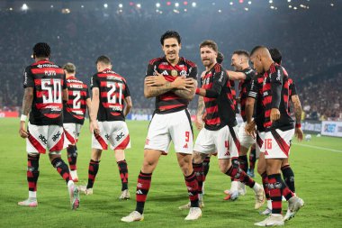 Rio de Janeiro, Rio de Janeiro, Brezilya - 25 Ağustos 2025. Maracana Stadyumunda Flamengo x Vitoria.                        