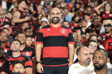 Rio de Janeiro, Rio de Janeiro, Brezilya - 25 Ağustos 2025. Maracana Stadyumunda Flamengo x Vitoria.                        