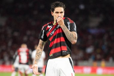 Rio de Janeiro, Rio de Janeiro, Brezilya - 25 Ağustos 2025. Maracana Stadyumunda Flamengo x Vitoria.                        