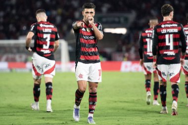 Rio de Janeiro, Rio de Janeiro, Brezilya - 25 Ağustos 2025. Maracana Stadyumunda Flamengo x Vitoria.                        