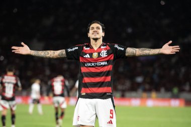 Rio de Janeiro, Rio de Janeiro, Brezilya - 25 Ağustos 2025. Maracana Stadyumunda Flamengo x Vitoria.                        