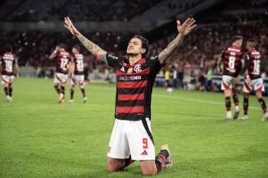 Rio de Janeiro, Rio de Janeiro, Brezilya - 25 Ağustos 2025. Maracana Stadyumunda Flamengo x Vitoria.                        