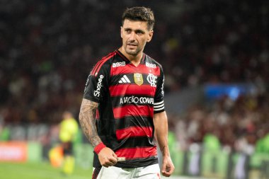 Rio de Janeiro, Rio de Janeiro, Brezilya - 25 Ağustos 2025. Maracana Stadyumunda Flamengo x Vitoria.                        