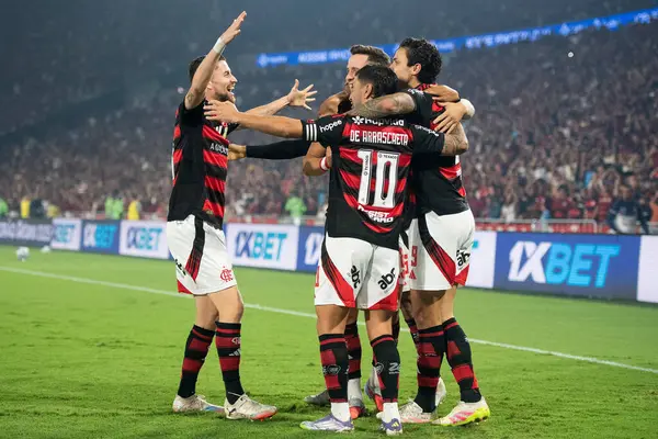 Rio de Janeiro, Rio de Janeiro, Brezilya - 25 Ağustos 2025. Maracana Stadyumunda Flamengo x Vitoria.                        