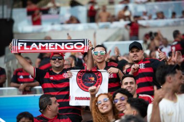 Rio de Janeiro, Rio de Janeiro, Brezilya - 21 Eylül 2025. Flamengo x Vasco Maracana Stadyumunda.               