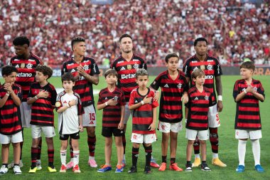 Rio de Janeiro, Rio de Janeiro, Brezilya - 21 Eylül 2025. Flamengo x Vasco Maracana Stadyumunda.               