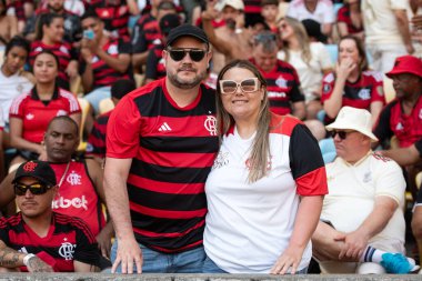 Rio de Janeiro, Rio de Janeiro, Brezilya - 21 Eylül 2025. Flamengo x Vasco Maracana Stadyumunda.               
