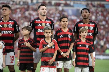 Rio de Janeiro, Rio de Janeiro, Brezilya - 21 Eylül 2025. Flamengo x Vasco Maracana Stadyumunda.               