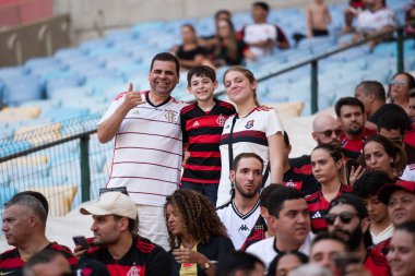Rio de Janeiro, Rio de Janeiro, Brezilya - 21 Eylül 2025. Flamengo x Vasco Maracana Stadyumunda.               