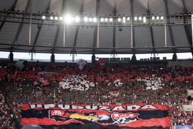 Rio de Janeiro, Rio de Janeiro, Brezilya - 21 Eylül 2025. Flamengo x Vasco Maracana Stadyumunda.               