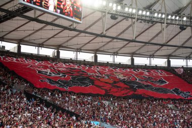 Rio de Janeiro, Rio de Janeiro, Brezilya - 21 Eylül 2025. Flamengo x Vasco Maracana Stadyumunda.               