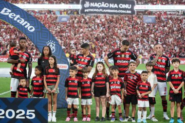 Rio de Janeiro, Rio de Janeiro, Brezilya - 21 Eylül 2025. Flamengo x Vasco Maracana Stadyumunda.               
