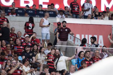 Rio de Janeiro, Rio de Janeiro, Brezilya - 21 Eylül 2025. Flamengo x Vasco Maracana Stadyumunda.               