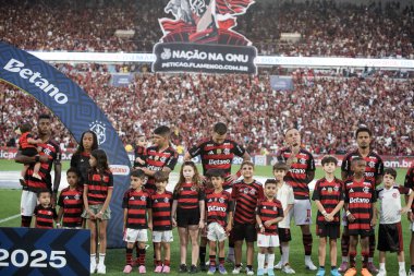 Rio de Janeiro, Rio de Janeiro, Brezilya - 21 Eylül 2025. Flamengo x Vasco Maracana Stadyumunda.               