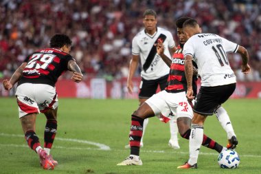 Rio de Janeiro, Rio de Janeiro, Brezilya - 21 Eylül 2025. Flamengo x Vasco Maracana Stadyumunda.                 