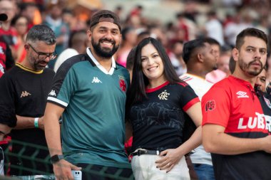 Rio de Janeiro, Rio de Janeiro, Brezilya - 21 Eylül 2025. Flamengo x Vasco Maracana Stadyumunda.               