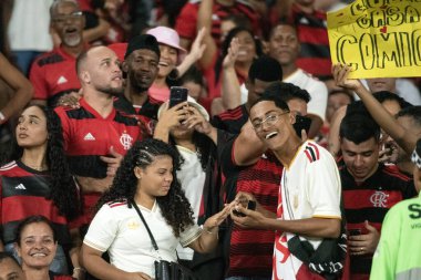Rio de Janeiro, Rio de Janeiro, Brezilya - 02 Ekim 2025: Flamengo x Cruzeiro Maracana Stadyumu.      