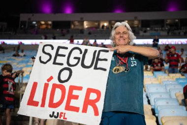 Rio de Janeiro, Rio de Janeiro, Brezilya - 02 Ekim 2025: Flamengo x Cruzeiro Maracana Stadyumu.      